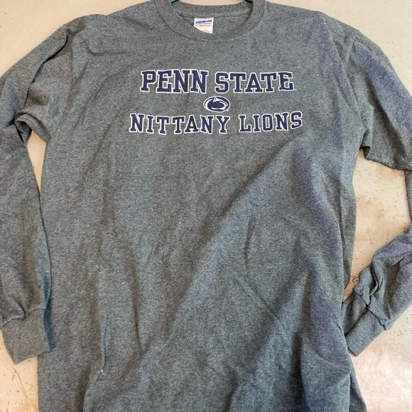 Penn State Nittany Lions Gray Long Sleeve Tee - Collegiate Crew - Picture 1 of 1